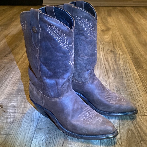 Western Cowboy Boots / women size 8.5 / brown - Picture 1 of 9